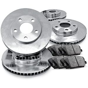 r1 concepts front rear brakes and rotors kit |front rear brake pads| brake rotors and pads| ceramic brake pads and rotors |fits 2007-2017 lexus ls460, 2008-2016 lexus ls600h