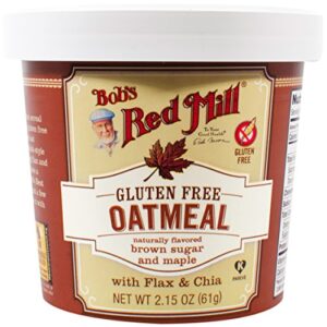 bob’s red mill gluten free oatmeal cup, maple brown sugar, 2.15 ounce (pack of 8)