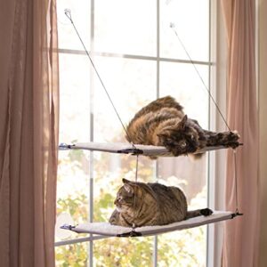 k&h pet products, creative solutions cat window lounger double, 1 count