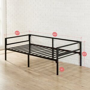 Zinus Brandi Quick Lock Twin Day Bed frame with Steel Slat Support