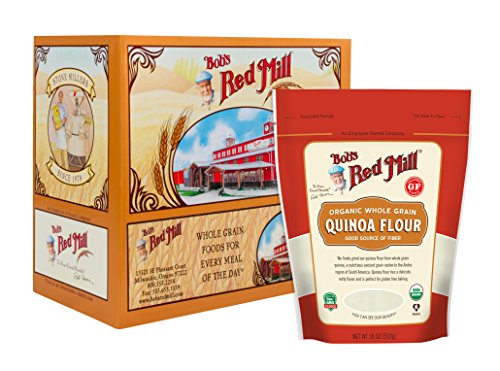 Bob's Red Mill Organic Quinoa Flour, 18-ounce (Pack of 4)