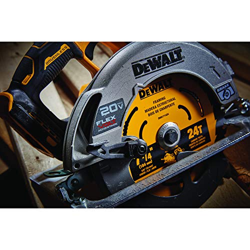 DEWALT FLEXVOLT ADVANTAGE 20V MAX* Circular Saw, 7-1/4-Inch, Cordless, Tool Only (DCS573B)