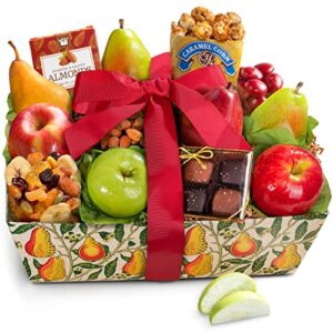orchard delight fruit and gourmet gift basket