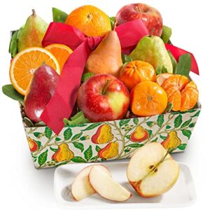 orchard favorites fruit basket gift, 10 piece set