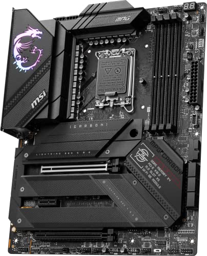MSI MPG Z790 Carbon WiFi Gaming Motherboard (Supports 12th/13th Gen Intel Processors, LGA 1700, DDR5, PCIe 5.0, M.2, 2.5Gbps LAN, USB 3.2 Gen2, Wi-Fi 6E, ATX)