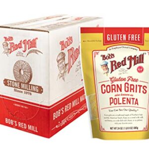 Bob's Red Mill Gluten Free Corn Grits/Polenta, 24-ounce (Pack of 4)
