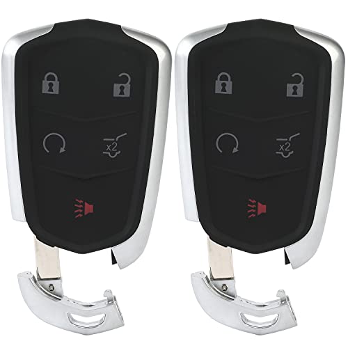 KEYALL 2 X Remotes Key Fob for Cadillac XT5 for Cadillac SRX for Cadillac XT4 2017-2019 HYQ2EB - 433Mhz