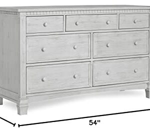 Evolur Cheyenne and Santa Fe Double Dresser, Antique Mist