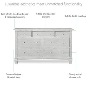 Evolur Cheyenne and Santa Fe Double Dresser, Antique Mist