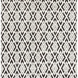 Safavieh Tibetan Collection 8' x 10' Ivory/Black TIB606A Hand-Knotted Modern Wool Area Rug