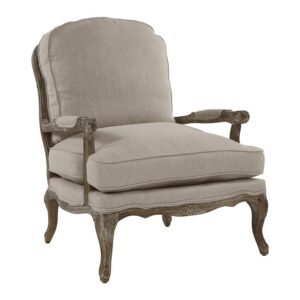 homelegance parlier show wood accent chair, neutral