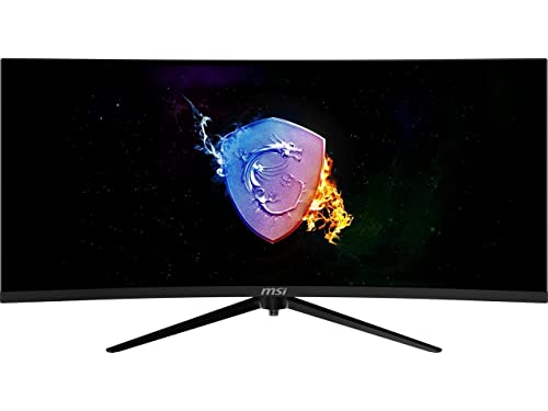 MSI MAG342CQPV, 34" Gaming Monitor, 3440 x 1440 (UWQHD), VA, 100Hz, FreeSync, HDR Ready HDMI, Displayport, Tilt, Swivel, Height Adjustable,Pivot