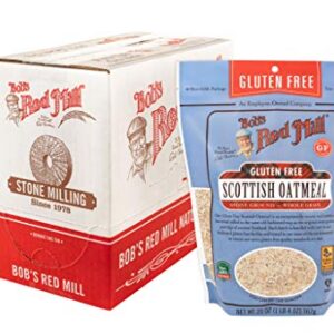 Bob's Red Mill Gluten Free Scottish Oatmeal, 20-ounce (Pack of 4)