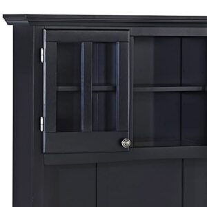 homestyles Server sideboards-buffets-credenzas, Hutch, Black