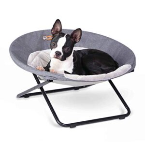 k&h pet products elevated cozy cot classy gray medium 24 inches