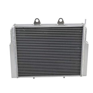 KUUHLERSAT Radiator for 2008-2014 Polaris RZR 570 RZR 800 RZR 800S EFI, 1 Row Aluminum ATV Radiator