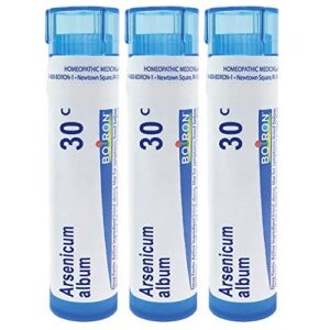 boiron arsenicum album 30c homeopathic medicine for food poisoning – pack of 3 (240 pellets)
