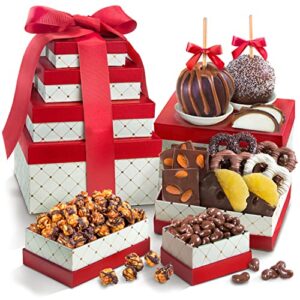 golden state fruit chocolate perfection signature gift tower