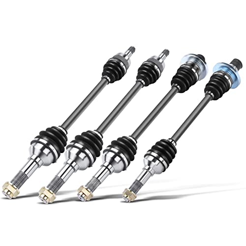 A-Premium Front and Rear CV Axle Shaft Assembly Compatible with Yamaha Rhino 700 2008 2009 2011 2012 2013, 4x4 Models 4-PC Set, Replace# 5B4-F510F-00-00, 5B4-F530U-00-00