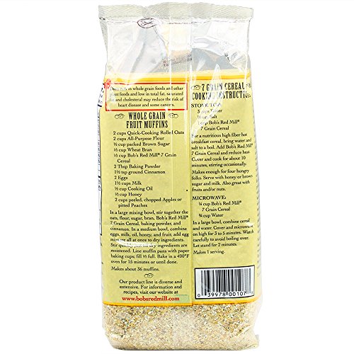 Bob's Red Mill 7 Grain Hot Cereal, 25 Ounce (Pack of 4)