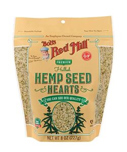 bob’s red mill resealable hulled hemp seed hearts, 8 ounce (pack of 5)
