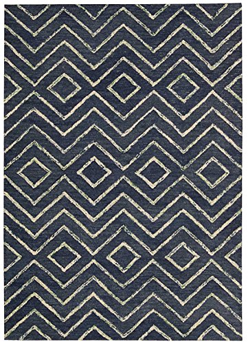 Barclay Butera 7'9" x 10'10" 100% Wool Pile Handmade Rug, Medium, Storm