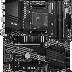 MSI B550-A PRO ProSeries Motherboard (AMD AM4, DDR4, PCIe 4.0, SATA 6Gb/s, M.2, USB 3.2 Gen 2, HDMI/DP, ATX)