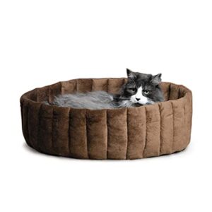 k&h pet products lazy cup machine washable pet bed for cats or dogs large 20 inches
