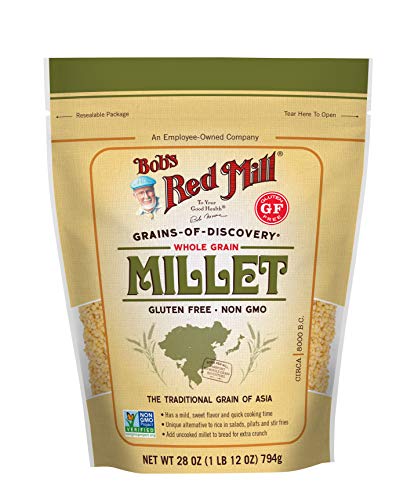 Bob's Red Mill Whole Grain Millet, 28-ounce (Pack of 4)