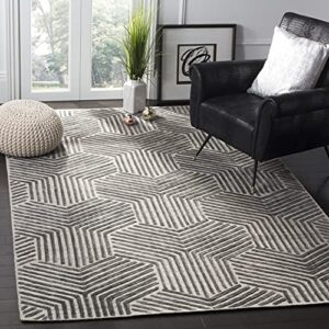 safavieh mirage collection 6′ x 9′ light grey/charcoal mir351a handmade modern wool & viscose area rug