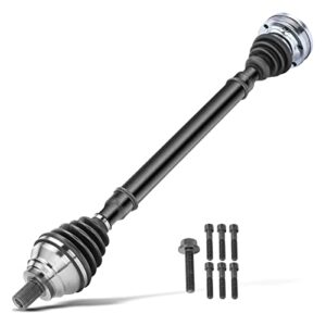 a-premium cv axle shaft assembly compatible with audi a3 06-13 & volkswagen jetta 05-10, golf 11-12, passat, 1.8l 2.0l, manual transmission, front right passenger side, replace# ad-8127, 1700-519164