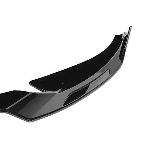 Front lip bumper, Car Styling Bumper Lip Skirt Chin Black ABS Vehicle Modification Part 3-Stage Bumper Chin Valance fit Audi A6 C8 2019