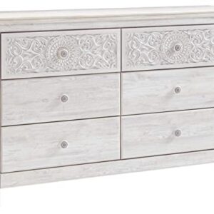 Signature Design by Ashley Paxberry Boho 6 Drawer Dresser, Whitewash