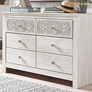 Signature Design by Ashley Paxberry Boho 6 Drawer Dresser, Whitewash