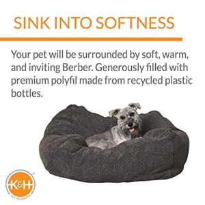 K&H Pet Products Cuddle Cube Pet Bed Gray Small 24 X 24 Inches