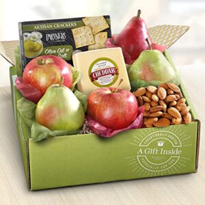 golden state fruit cheese fruit & nuts gift box