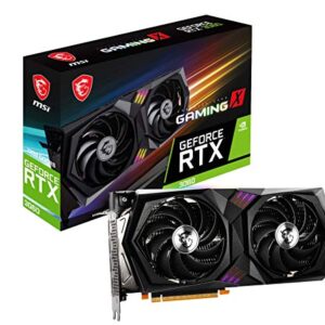 MSI Gaming GeForce RTX 3060 12GB 15 Gbps GDRR6 192-Bit HDMI/DP PCIe 4 Twin-Frozr Torx Fan Ampere RGB OC Graphics Card (RTX 3060 Gaming X 12G)