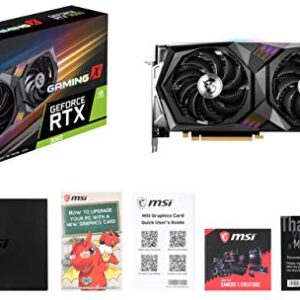 MSI Gaming GeForce RTX 3060 12GB 15 Gbps GDRR6 192-Bit HDMI/DP PCIe 4 Twin-Frozr Torx Fan Ampere RGB OC Graphics Card (RTX 3060 Gaming X 12G)