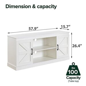 Zinus Wade TV Stand, White