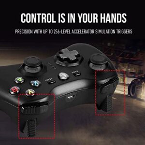 MSI Force GC30V2 Wireless Gaming Controller, Dual Vibration Motors, Dual Connection Modes, Interchangable D-Pads, Compatible with PC & Android