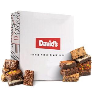 david’s cookies assorted easter brownies in carton pack | enjoy our homemade, delicious, great for sharing freshly-baked easter food brownie snacks – ideal gift this easter season – 2 pack