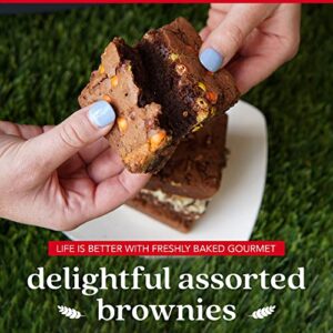 DAVID'S COOKIES Assorted Easter Brownies in Carton Pack | Enjoy Our Homemade, Delicious, Great for Sharing Freshly-Baked Easter Food Brownie Snacks - Ideal Gift This Easter Season - 2 Pack