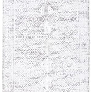 Safavieh Classic Vintage Collection 8' x 10' White / Grey CLV126G Handmade Distressed Area Rug