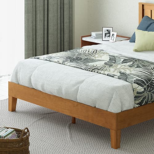 ZINUS Alexis Deluxe Wood Platform Bed Frame with Headboard / Wood Slat Support / No Box Spring Needed / Easy Assembly, Rustic Pine, Full