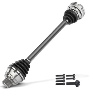 a-premium cv axle shaft assembly compatible with a6 quattro 2012-2018, a7 quattro 2012-2018, a8 quattro 2011-2018, q5 2009-2017, rs7 2014-2018, s6, rear driver or passenger side, replace# 8r0501203bx