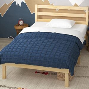 ZINUS Robin Wood Platform Bed Frame with Headboard / Wood Slat Support / No Box Spring Needed / Easy Assembly, Twin