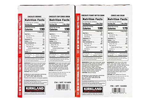 Kirkland Signature Protein bar energy variety pack, (Variety, 40 Count)