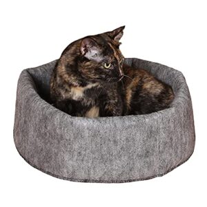 k&h pet products amazin’ snuggle cup gray 16 x 16 inches