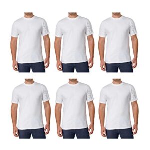 kirkland men’s crew neck white t-shirts (pack of 6) (x-large)