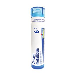 boiron zincum metallicum 6c, 80 pellets, homeopathic medicine for leg cramps